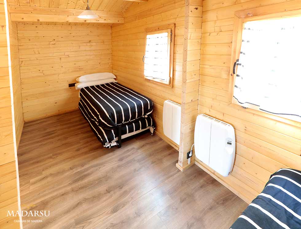 Dormitorio cabaña Pedriña